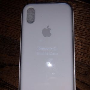 White Apple IPhone X Phone Case